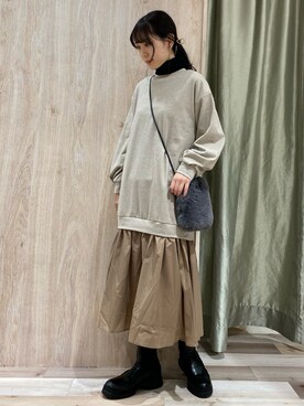 hanaさん（レディース・156cm）の冬コーディネート