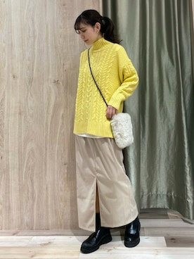 hanaさん（レディース・156cm）の冬コーディネート