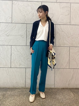 「YECCA VECCA（イェッカヴェッカ）のアイテム（ジャケット/アウター）」を使った、hanaさん（レディース・156cm）の春コーディネート