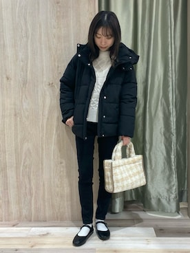 hanaさん（レディース・156cm）の冬コーディネート