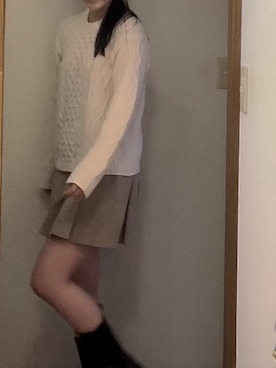 「classicalelf（クラシカルエルフ）のアイテム（ブーツ）」を使った、ゆるまろさん（レディース・165cm）の冬コーディネート