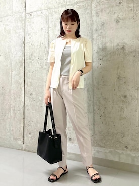 「GIA14190」｜ふじっこさん（レディース・162cm）の春コーディネート