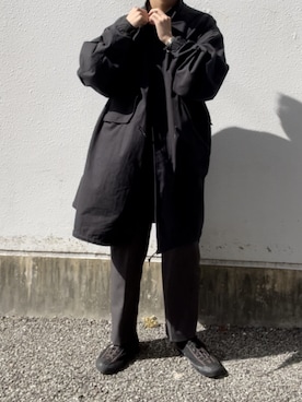 「秋」｜「アイテム（モッズコート）」を使った、豪人さん（メンズ・178cm）の秋コーディネート