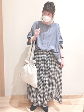 「アイテム（その他シューズ）」を使った、koeda𖡼.𖤣𖥧さん（レディース・158cm）の夏コーディネート