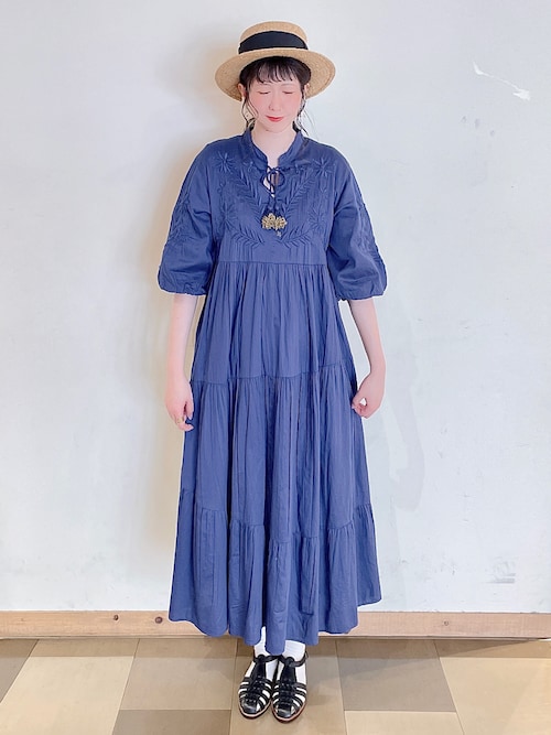 GWで終了　ツハルバイサマンサモスモス TSUHARU 刺繍ティアードワンピース TSUHARU by Samansa Mos2（ツハルバイサマンサモスモス）の