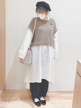 koeda𖡼.𖤣𖥧さん（レディース・158cm）の秋コーディネート