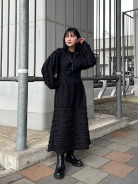 akaneさん（レディース・156cm）の冬コーディネート