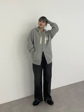 「アイテム（レインシューズ）」を使った、akaneさん（レディース・156cm）の秋コーディネート