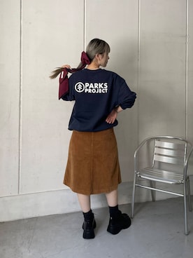 「PARKS PROJECT（パークスプロジェクト）のアイテム」を使った、akaneさん（レディース・156cm）の冬コーディネート