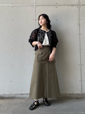 akaneさん（レディース・156cm）の春コーディネート