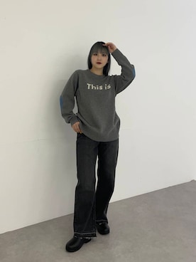 「アイテム（レインシューズ）」を使った、akaneさん（レディース・156cm）の秋コーディネート