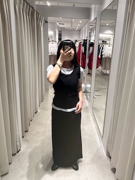 「SENSE OF PLACE by URBAN RESEARCH（センスオブプレイスバイアーバンリサーチ）のアイテム（スカート）」を使った、ayanaさん（レディース・150cm）の夏コーディネート