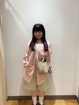 「アイテム（タンクトップ）」を使った、ayanaさん（レディース・150cm）の夏コーディネート