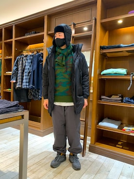 「WHIMSIC（ウィムジック）のアイテム（ジャケット/アウター）」を使った、おさDさん（メンズ・178cm）の冬コーディネート