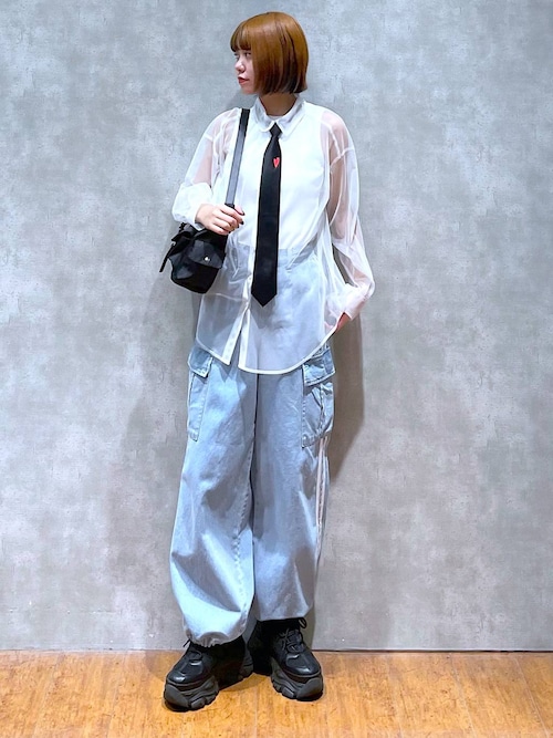 PAGEBOY アシッド デニム セットアップ PAGEBOY（ページボーイ）の「アシッドデニムGジャン（デニム