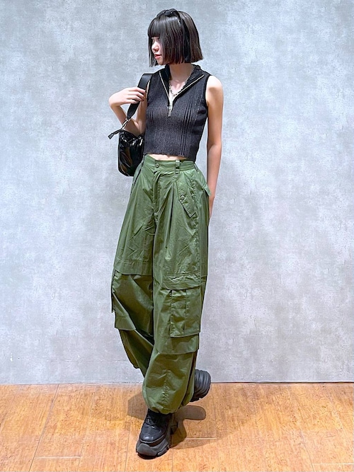 F.O.Online Store｜総柄パラシュートパンツ 10分丈 | Rakuten