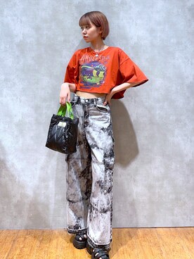 「PBLIM（ページボーイリム）のアイテム（サンダル）」を使った、Kotohaさん（レディース・170cm）の夏コーディネート