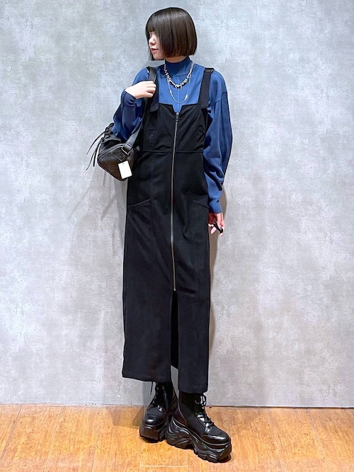 セール】フロントZIPコーデュロイワンピース（ワンピース）｜PAGEBOY