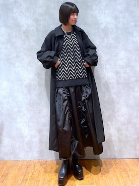 「PAGEBOY（ページボーイ）のアイテム（チェスターコート）」を使った、Kotohaさん（レディース・170cm）の冬コーディネート