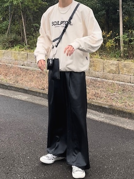 「epnok（エプノック）のアイテム（バッグ）」を使った、Sohta さん（メンズ・167cm）の秋コーディネート