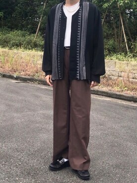 「AIVER（アイバー）のアイテム（アクセサリー）」を使った、Sohta さん（メンズ・167cm）の秋コーディネート