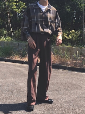 「AIVER（アイバー）のアイテム（アクセサリー）」を使った、Sohta さん（メンズ・167cm）の秋コーディネート