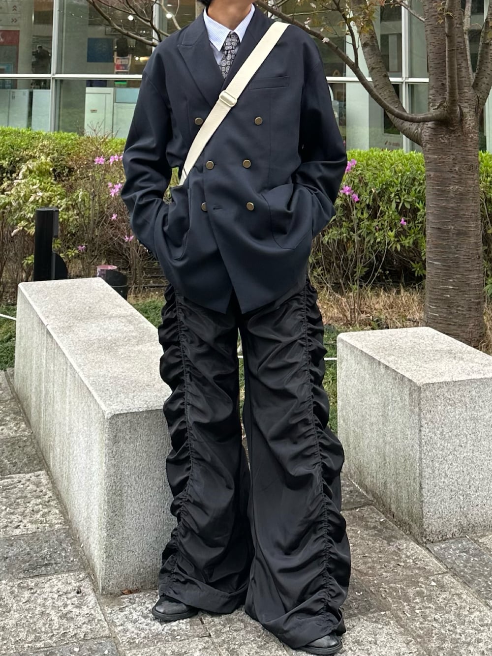 キャタピラーギャザー イージーパンツ chw23s019を使った人気
