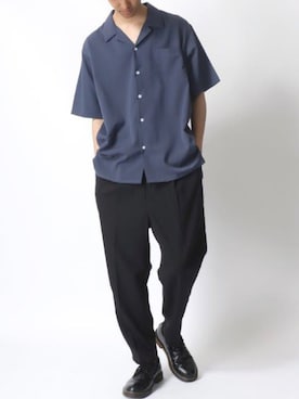 「Dr. Martens（ドクターマーチン）のアイテム（ローファー）」を使った、Ｔさん（メンズ・177cm）の春コーディネート