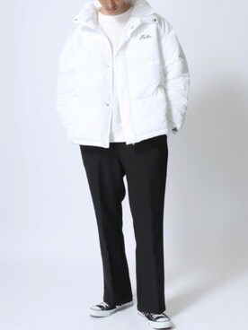 「FILA（フィラ）のアイテム」を使った、Ｔさん（メンズ・177cm）の冬コーディネート