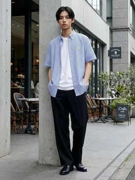 「Lazar（ラザル）のアイテム」を使った、Lazarさん（メンズ・176cm）の夏コーディネート
