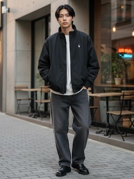 「Levi's（リーバイス）のアイテム（パンツ）」を使った、Lazarさん（メンズ・176cm）の冬コーディネート