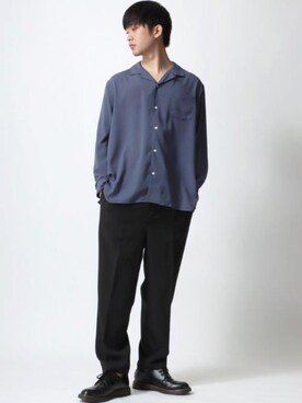 「Dr. Martens（ドクターマーチン）のアイテム（ローファー）」を使った、Ｔさん（メンズ・177cm）の春コーディネート