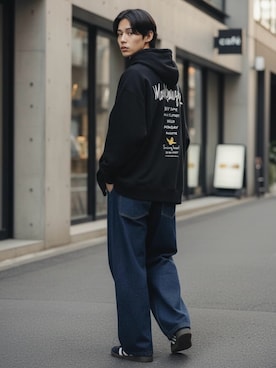 「Lee（リー）のアイテム」を使った、Lazarさん（メンズ・176cm）の春コーディネート