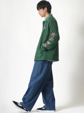 「BEN DAVIS（ベンデイビス）のアイテム（Tシャツ/カットソー）」を使った、Ｔさん（メンズ・177cm）の秋コーディネート