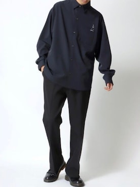 「Dr. Martens（ドクターマーチン）のアイテム（ローファー）」を使った、Ｔさん（メンズ・177cm）の春コーディネート
