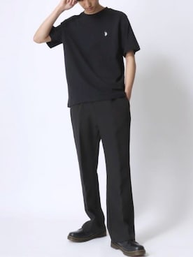 「Dr. Martens（ドクターマーチン）のアイテム」を使った、Ｔさん（メンズ・177cm）の夏コーディネート