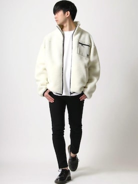 「Dr. Martens（ドクターマーチン）のアイテム（ローファー）」を使った、Ｔさん（メンズ・177cm）の冬コーディネート