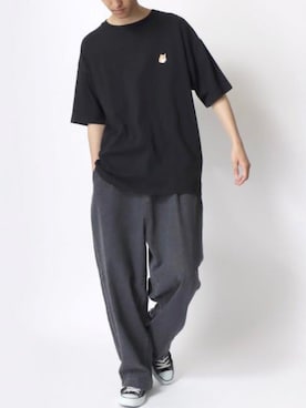 「Lazar（ラザル）のアイテム（デニムパンツ）」を使った、Lazarさん（メンズ・177cm）の夏コーディネート