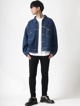 「BEN DAVIS（ベンデイビス）のアイテム（Tシャツ/カットソー）」を使った、Ｔさん（メンズ・177cm）の秋コーディネート