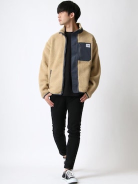 「Lee（リー）のアイテム（ブルゾン）」を使った、Ｔさん（メンズ・177cm）の秋コーディネート