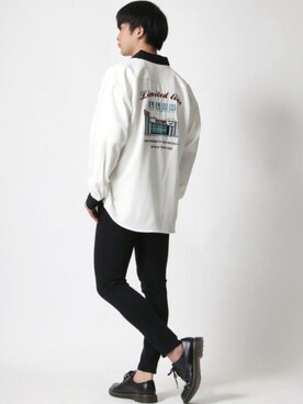 「Dr. Martens（ドクターマーチン）のアイテム（ローファー）」を使った、Ｔさん（メンズ・177cm）の春コーディネート