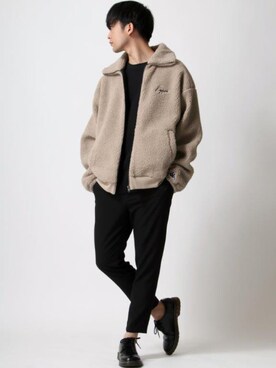 「Dr. Martens（ドクターマーチン）のアイテム（ローファー）」を使った、Ｔさん（メンズ・177cm）の冬コーディネート