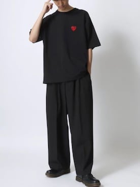 「Dr. Martens（ドクターマーチン）のアイテム」を使った、Ｔさん（メンズ・177cm）の夏コーディネート