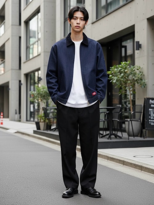 Dickies/ディッキーズ Eisenhower Jacket/オーバーサイズ デニム 襟