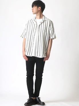「Dr. Martens（ドクターマーチン）のアイテム（ローファー）」を使った、Ｔさん（メンズ・177cm）の春コーディネート