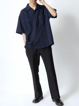 「Dr. Martens（ドクターマーチン）のアイテム（ローファー）」を使った、Ｔさん（メンズ・177cm）の春コーディネート