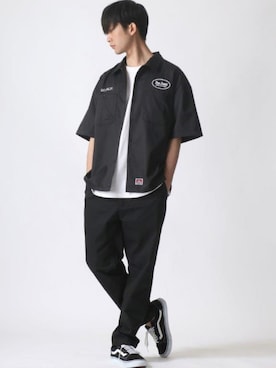 「BEN DAVIS（ベンデイビス）のアイテム（シャツ/ブラウス）」を使った、Ｔさん（メンズ・177cm）の夏コーディネート