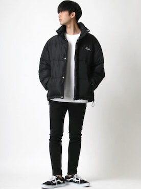 「FILA（フィラ）のアイテム」を使った、Ｔさん（メンズ・177cm）の冬コーディネート