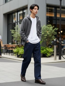「Levi's（リーバイス）のアイテム」を使った、Lazarさん（メンズ・176cm）の春コーディネート