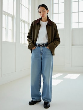 「アイテム（ブルゾン）」を使った、Lazarさん（レディース・167cm）の秋コーディネート